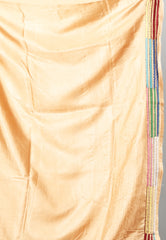 Tussar Colour Blended Silk Kantha Saree With Blouse Piece