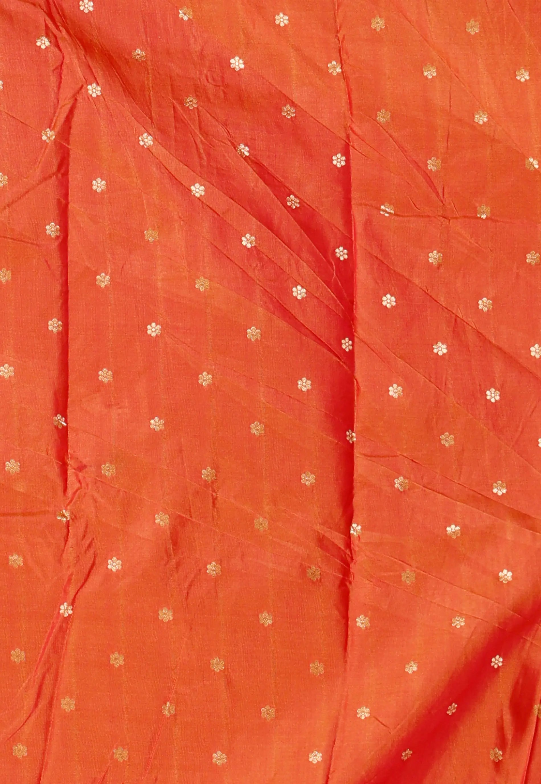 Tussar Colour Silk with Red Border Kanjivaram with Blouse Piece
