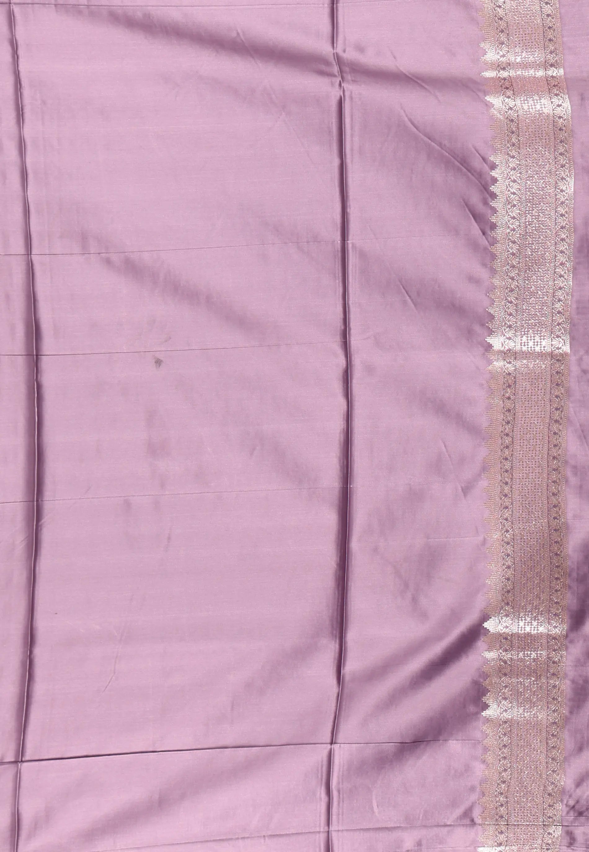 Purple Mashru Silk Saree with Blouse Piece
