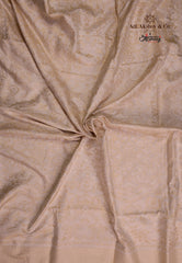 Cream Beige Colour Pure Exclusive Kadwa Katan Silk Saree with Blouse Piece - Adi Akshoy & Co.