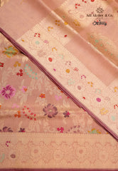 Tussar Colour Exclusive Pure Tissue Silk Saree with Blouse Piece - Adi Akshoy & Co.