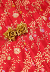 Red Pure Exclusive Kadwa Katan Banarasi Saree with Blouse Piece - Adi Akshoy & Co.