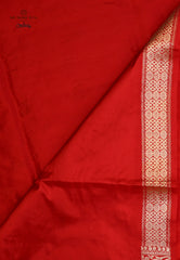 Dark Red Exclusive Wedding Kadwa Katan Pure Silk Saree with Blouse Piece - Adi Akshoy & Co.