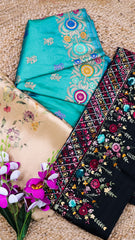 Combo of 3 - Kanjivaram, Kantha, Tissue Silk Sarees
