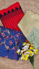 Combo of 3 - Kantha, Modal, Tissue Silk Sarees